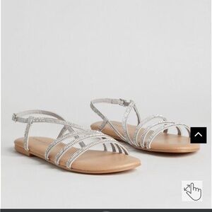 Torrid silver sandals